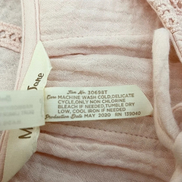 Matilda Jane | Wonderment Call Me Cute Top Gauze Crochet Detail EUC - Picture 9 of 9